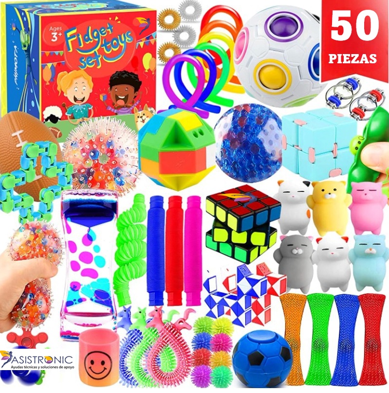 Juguetes sensoriales para niños pequeños: juguetes sensoriales antiestrés  para niños autistas con necesidades especiales, rellenos de gel, juguetes