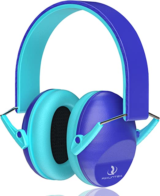  Protección de oídos para bebés de 0 a 24 meses, auriculares con  cancelación de ruido para dormir, avión, fuegos artificiales, entornos  ruidosos, color azul : Bebés